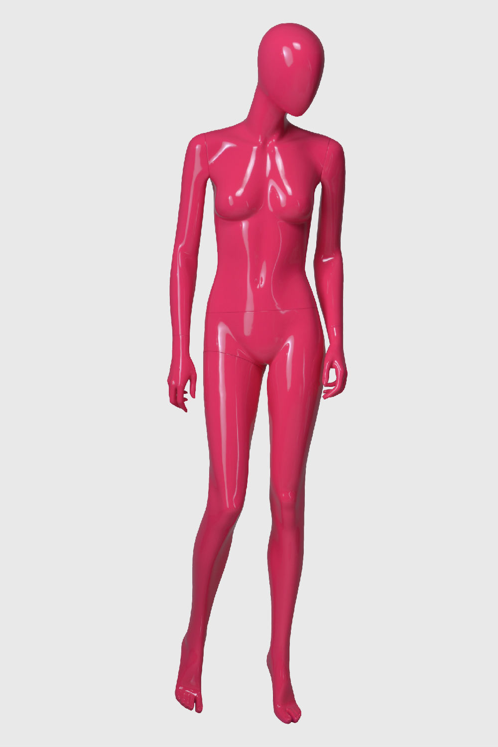 亮光粉红色模特道具女 橱窗服装展示道具 女装模特道具