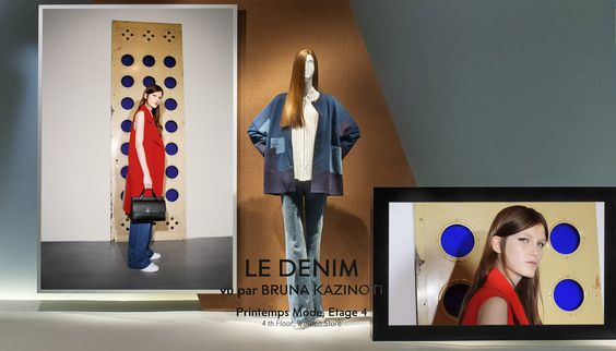 LE PRINTEMPS,Paris, France, Instinct de Mode-Le Denim, by Bruna Kazinoti, photo by Francis Peyrat, pinned by Ton van der Veer.jpg