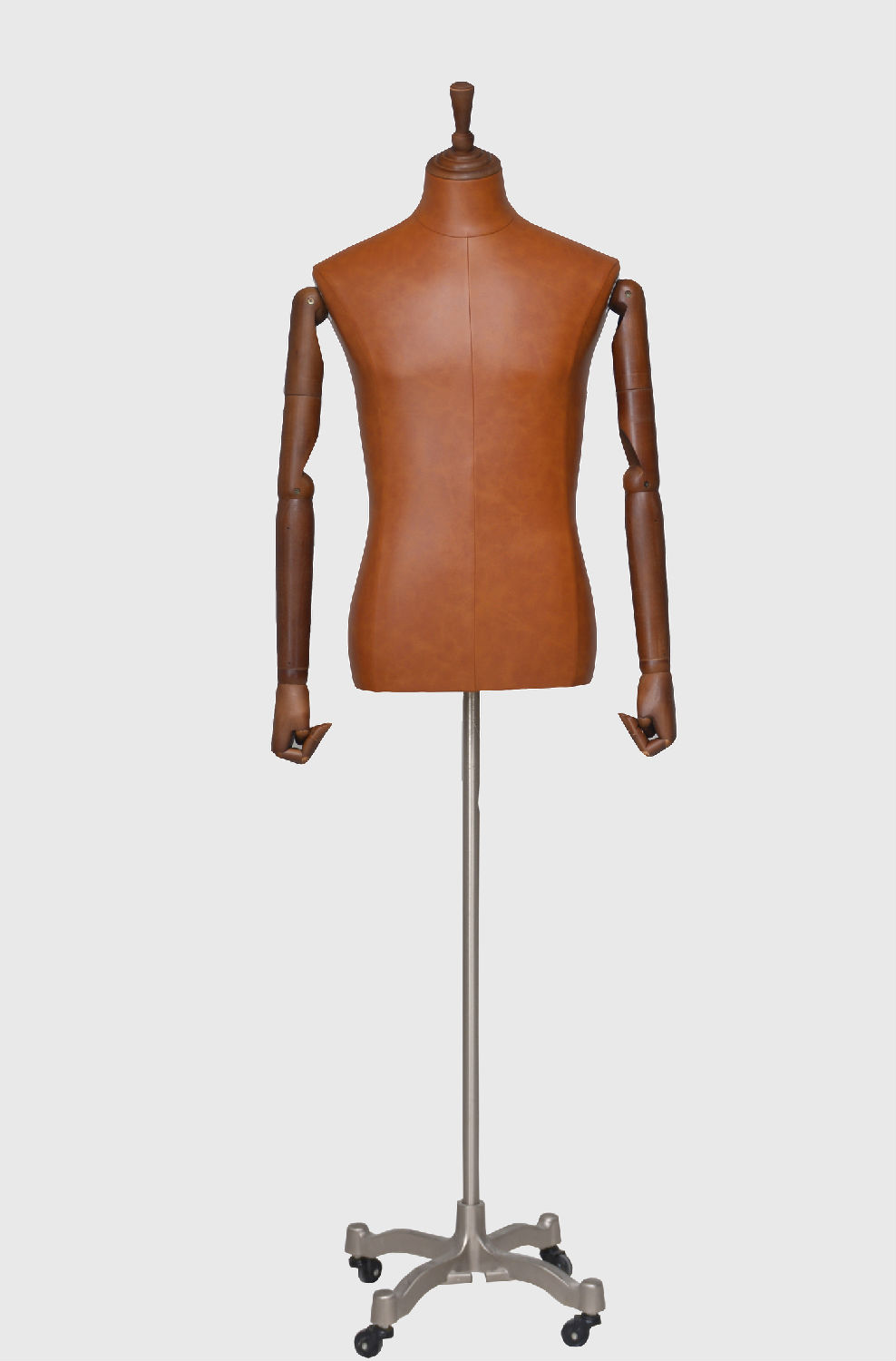 服装店橱窗展示道具 带实木手皮革模特-Margie