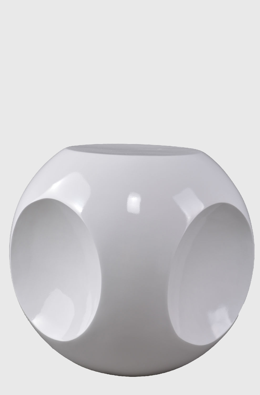 白色圆形镂空凳子底座模特道具