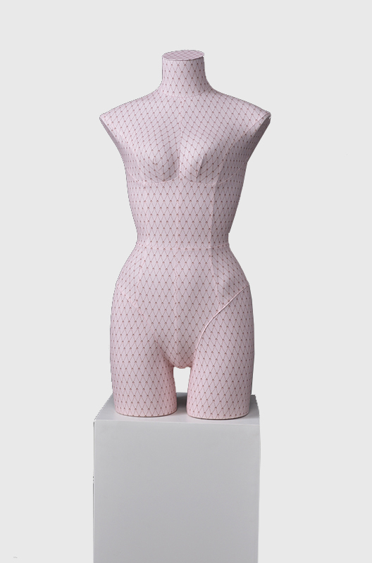 粉红纱网包布半身模特内衣内裤模特道具