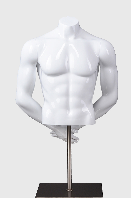 男士半身橱窗陈列展示架假肌肉模特
